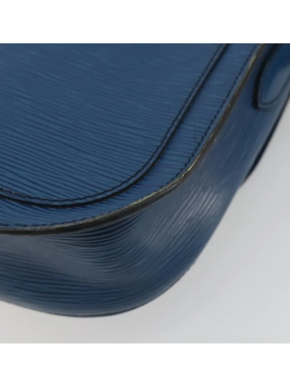 Authentic LOUIS VUITTON Epi Saint Cloud GM Shoulder Bag Blue M52195 LV